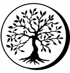 Disc TREE OF LIFE, diam. 5 cm by eliteshungite.com