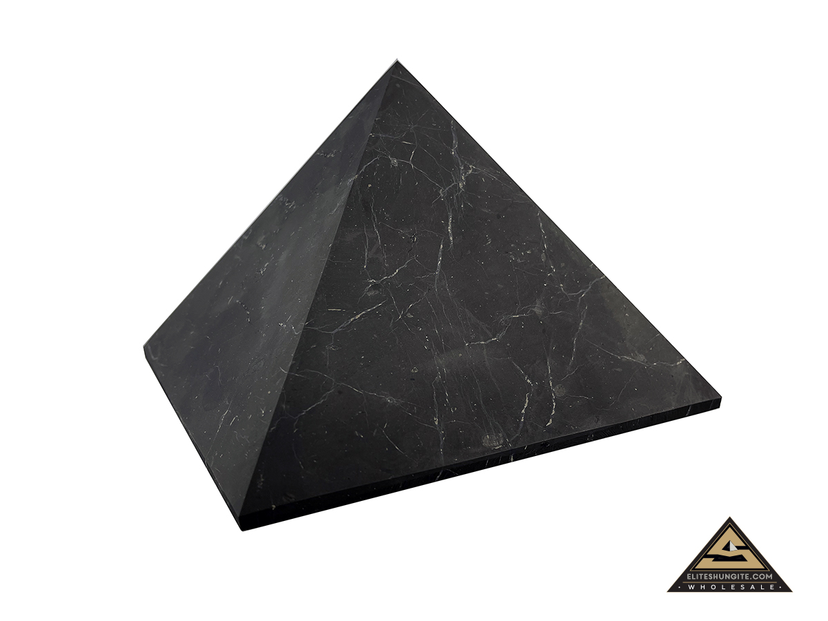 Pyramid 20 x 20 cm  n/polished by eliteshungite.com
