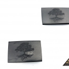 Protective slice for notebook rectangular 2 x 3 cm, carving Tree of Life by eliteshungite.com